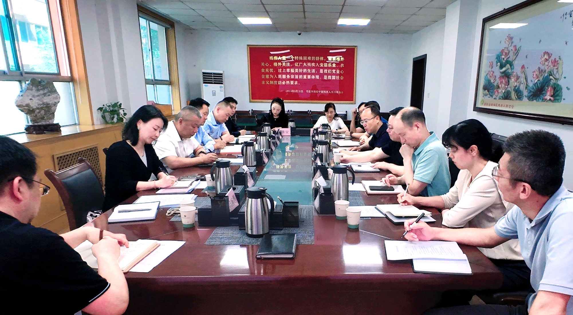 強(qiáng)盛一行赴西安市殘疾人聯(lián)合會(huì)開(kāi)展專(zhuān)題調(diào)研——共商殘疾人康復(fù)養(yǎng)老事業(yè)發(fā)展，探索科技助殘服務(wù)新模式
